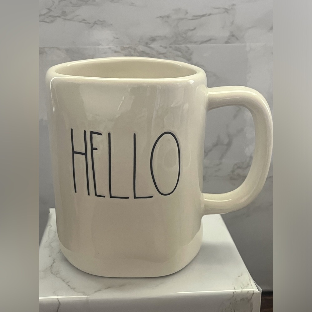Rae Dunn “HELLO” coffee mug EUC